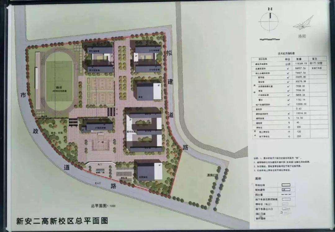 规划投资31亿元新安县第二高级中学新校区建设正式开工