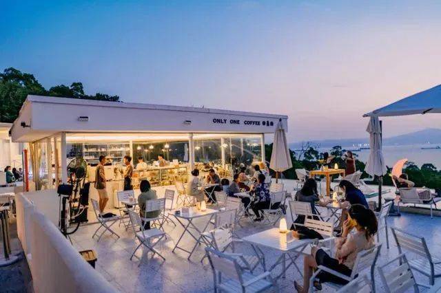福利1000㎡露台咖啡厅超美夕阳海景去厦门的圣托里尼打卡