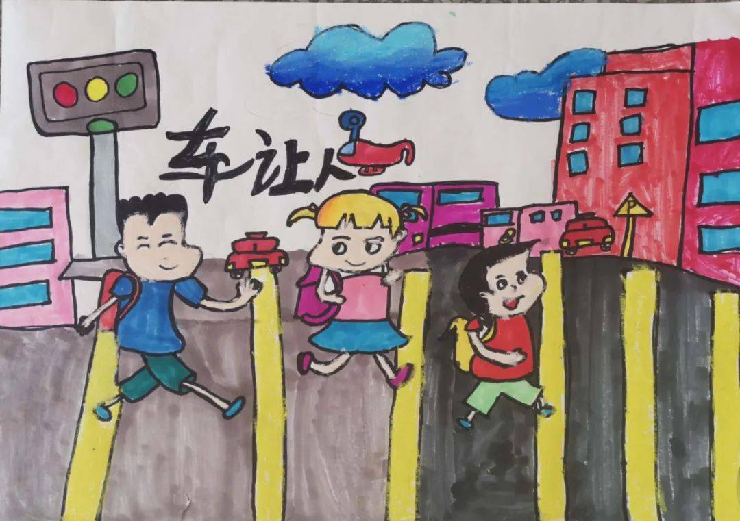 打造"一座最有礼的城市"的号召, 开展了"巧手绘有礼 争做文明人" 绘画