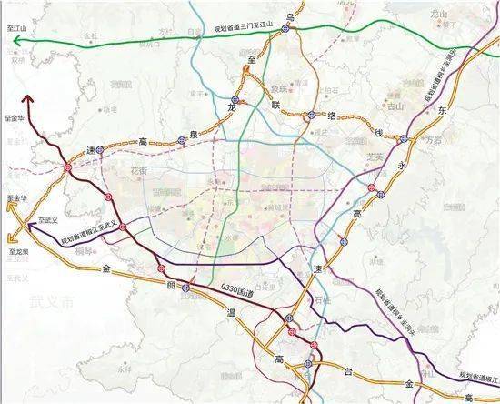 永康"绕城高速"规划图