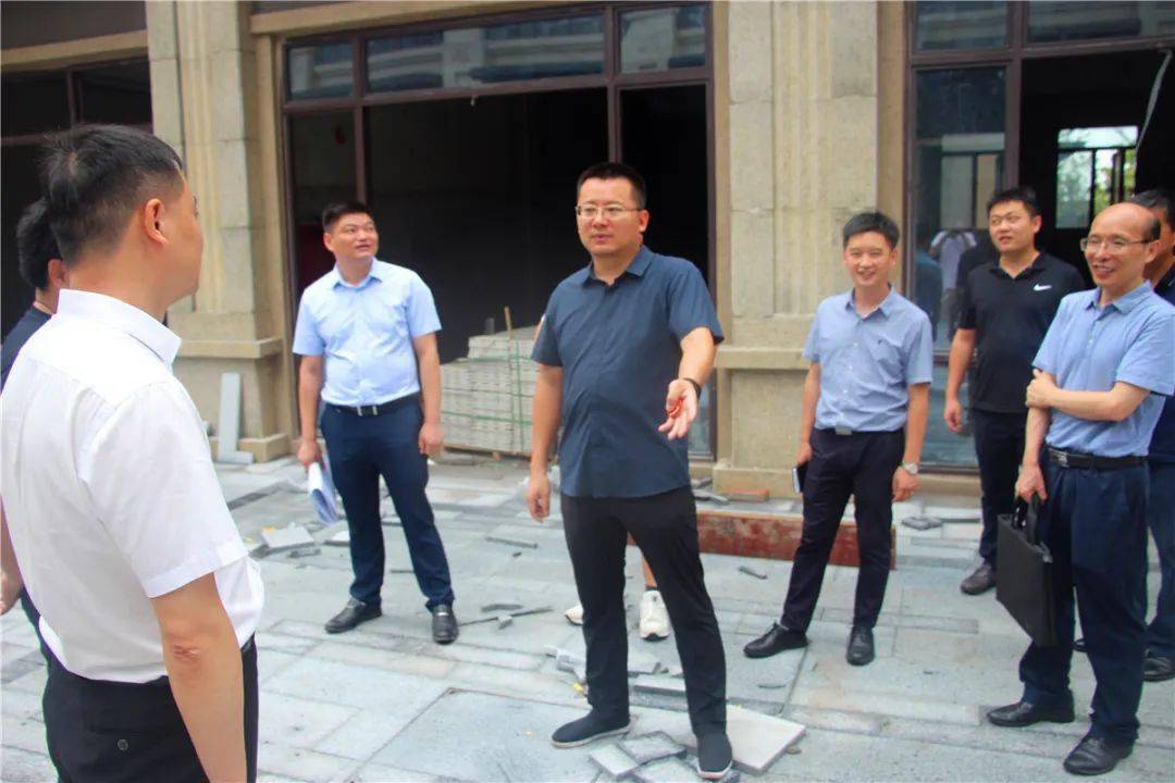 弋阳县委副书记县长陈敏调研商贸服务业重点项目建设