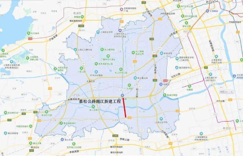 嘉松公路越江大桥年内开工,将成为黄浦江上首座悬索桥