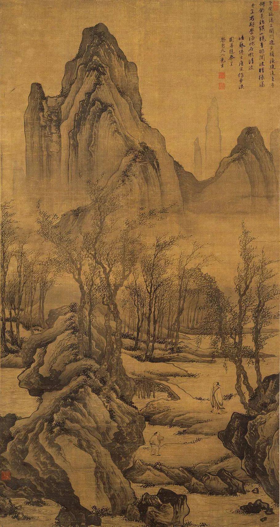 中国美術『 唐寅  唐伯虎  山水 』 中国明代山水画家   手巻 a02 中国美術『 唐寅 唐伯虎 山水 』 中国明代山水画家 手巻 a02