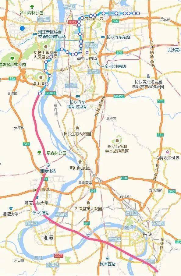 3号线南延线的启动对长沙河西南部大王山以及湘潭九华均是极大的利好