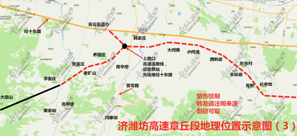济潍高速今年开建,章丘有多一条腾飞大道!