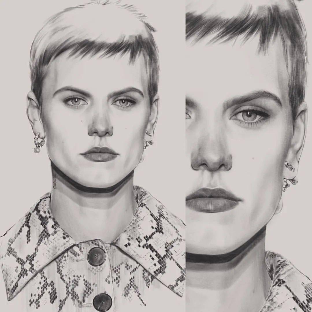 大神|时装画灵感|三庭五眼傻傻分不清楚?大神Nadia Coolrista超美步骤分享!