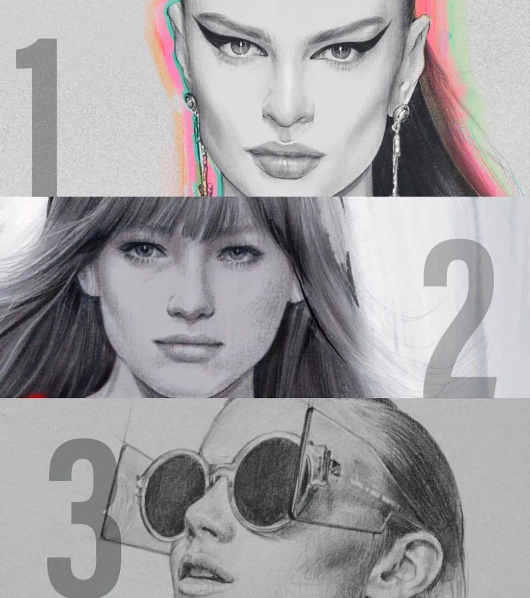 大神|时装画灵感|三庭五眼傻傻分不清楚?大神Nadia Coolrista超美步骤分享!