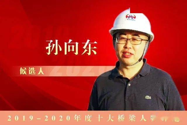 "2019-2020年度十大桥梁人物"候选人—孙向东