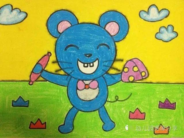 幼儿教师最喜欢的幼儿蜡笔范画值得收藏