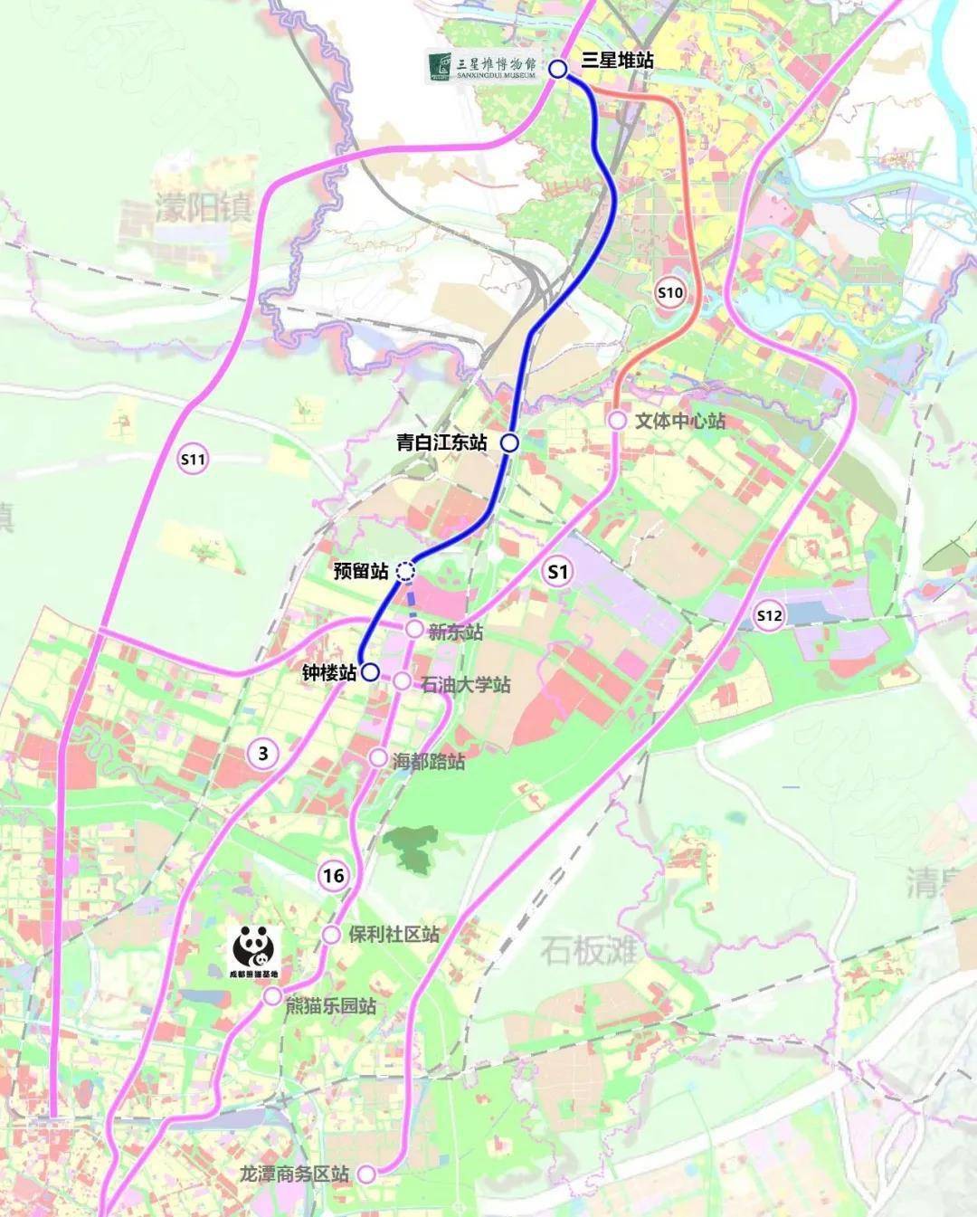 2,地铁3号线延伸至广汉