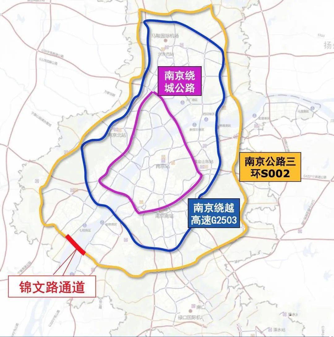 江北锦文路过江通道来了!圈起南京城市"三环"