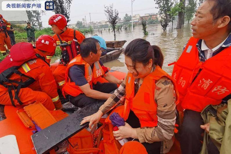 救援|冲锋舟乘风破浪、消防员整装上阵……王家坝开闸泄洪后 蓄洪区村民生活这样保障