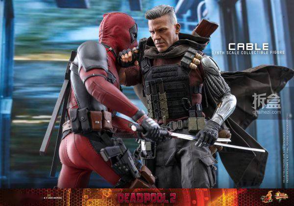 hottoys《死侍2》cable 电锁 电索 1/6可动人偶