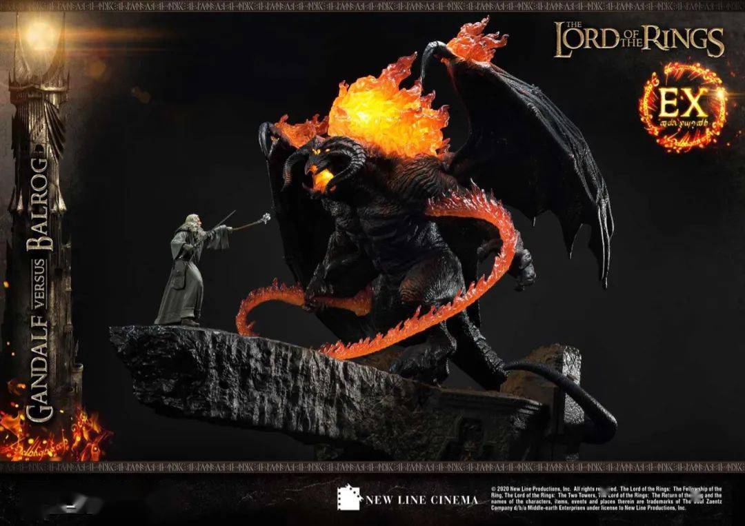 新品预定prime1studiopmlotr02ex指环王甘道夫vs炎魔