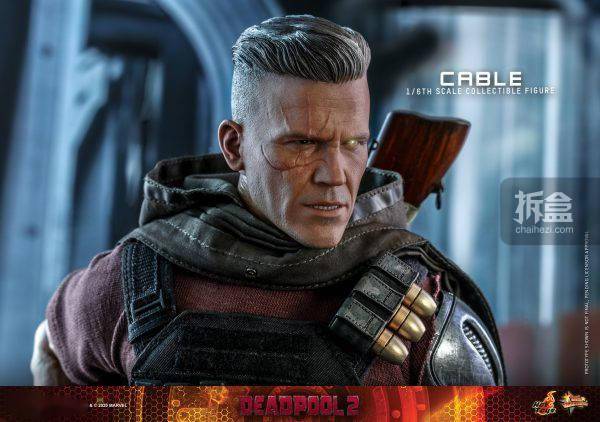 hottoys《死侍2》cable 电锁 电索 1/6可动人偶