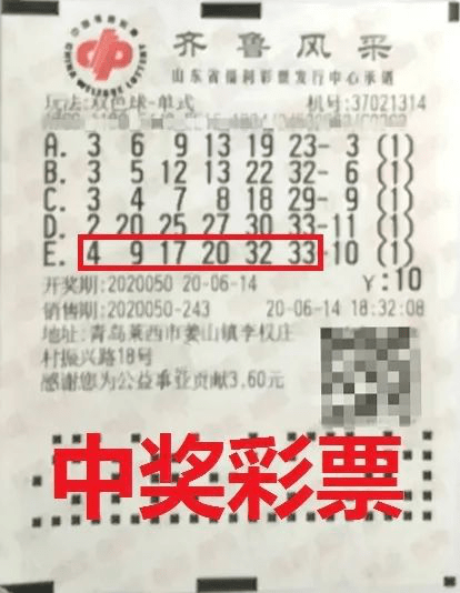 彩票|【中奖】一张票成功揽获双色球32万元大奖 他竟是如此选号