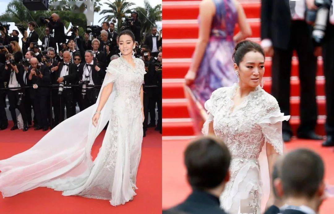 巩俐真|54岁巩俐真的结婚了！戛纳造型像裹床单，却被刘涛的大蓝宝石秒杀？