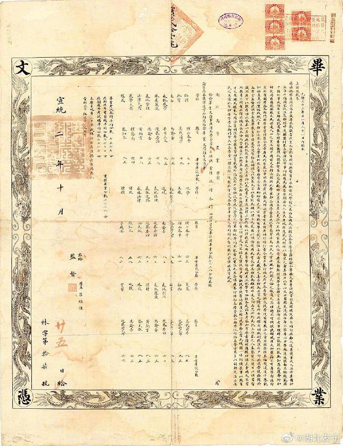 湖北|百年毕业证见证湖北近代教育改革