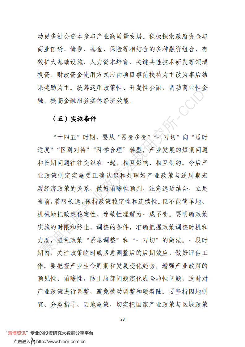 十四五产业政策预研预研白皮书