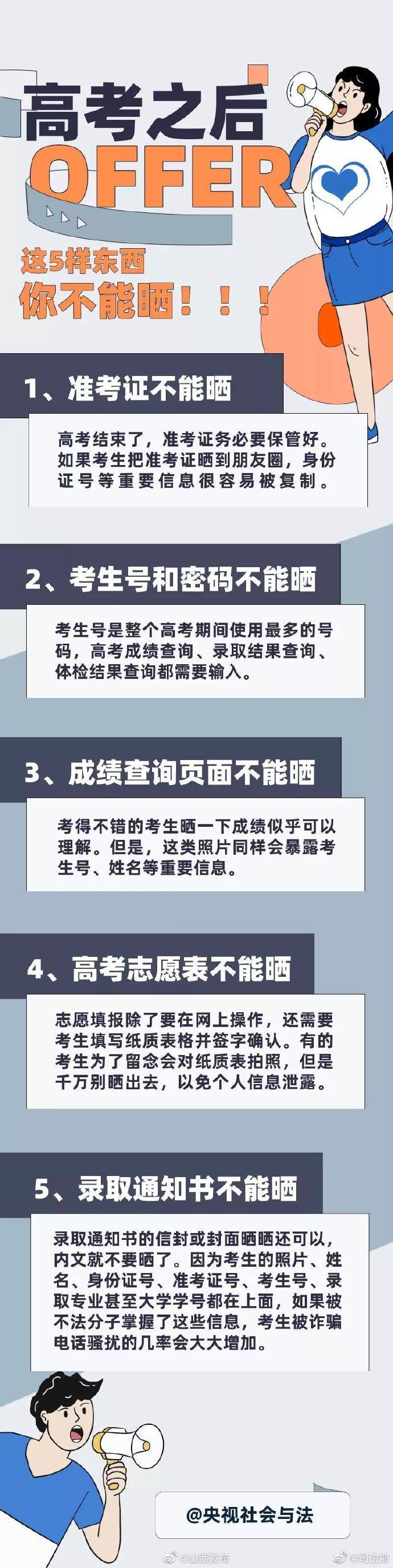 考后|录取通知书能不能晒？哪些骗术一定要当心？这份“考后提醒”请收好