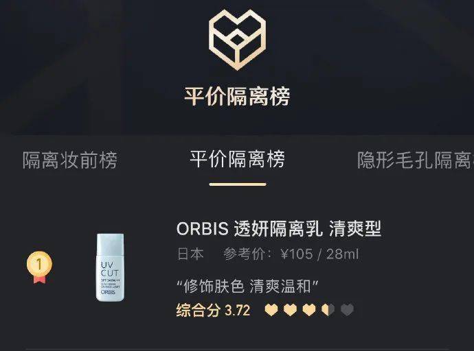 隔离|隔离只知苏菲娜？这支CPB平替才最实用