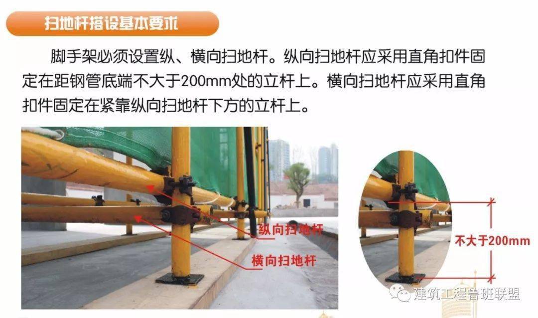 脚手架搭设的图文解析,外行都看懂了!