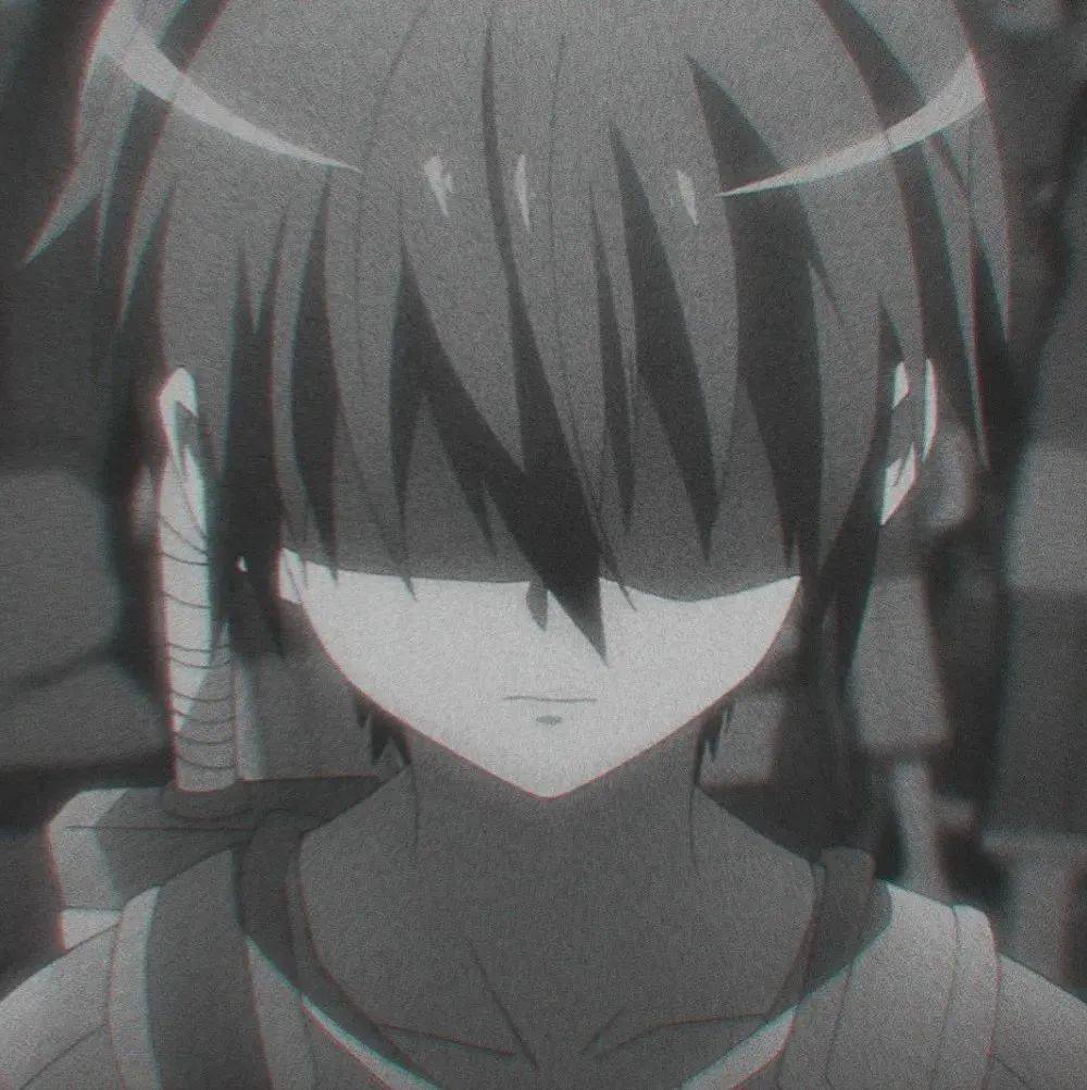 热门动漫头像_低头