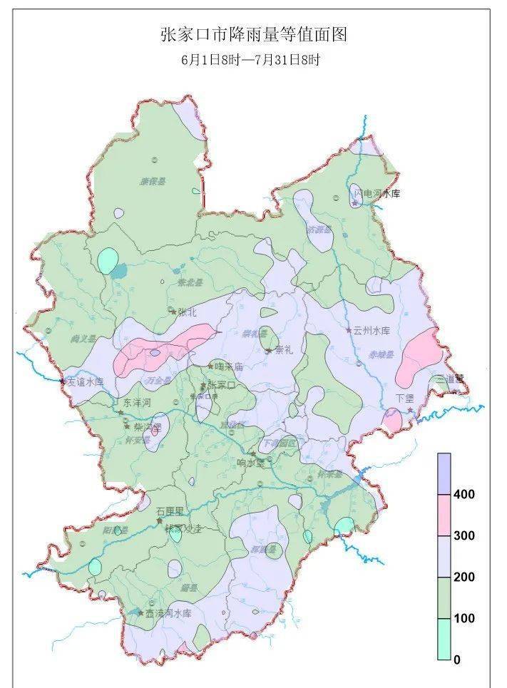 张家口官方权威数据入汛以来万全降雨量最多张家口7月份降水量较去年