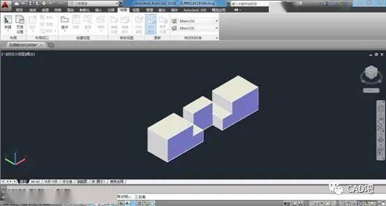 cad中如何将简单实体转换为三视图?