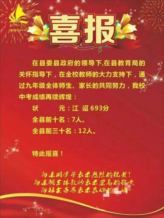 2020年都昌县中考成_速看!都昌东湖中学、万里中学2020年中考快