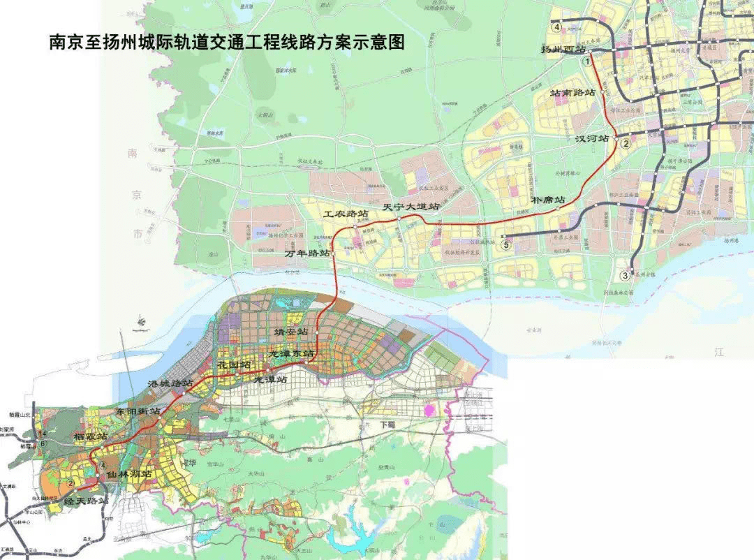 2020年扬州地铁规划图