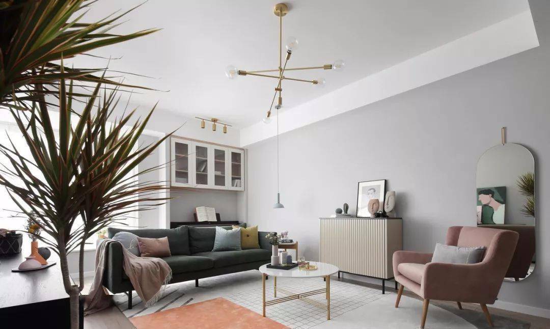 色彩|110㎡现代欧式混搭风，柔美的色彩搭配，美翻了整个家！