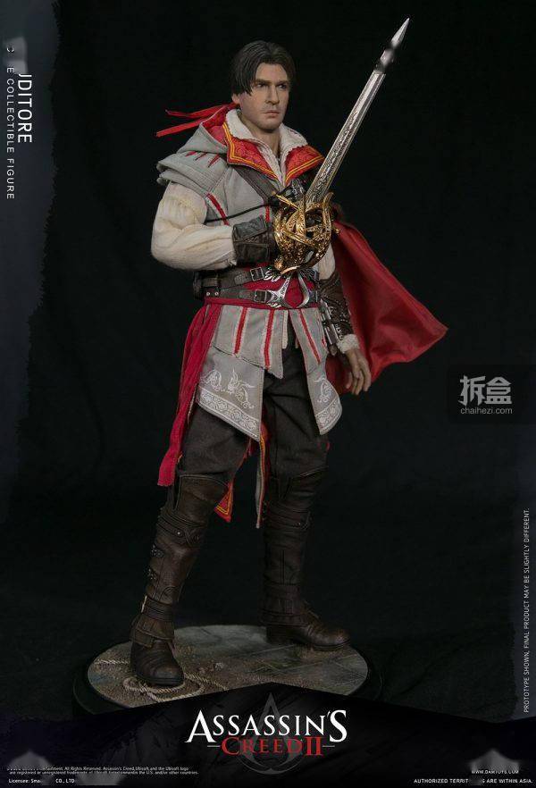 damtoys 1/6 刺客信条ii 艾吉奥 ezio 可动人偶