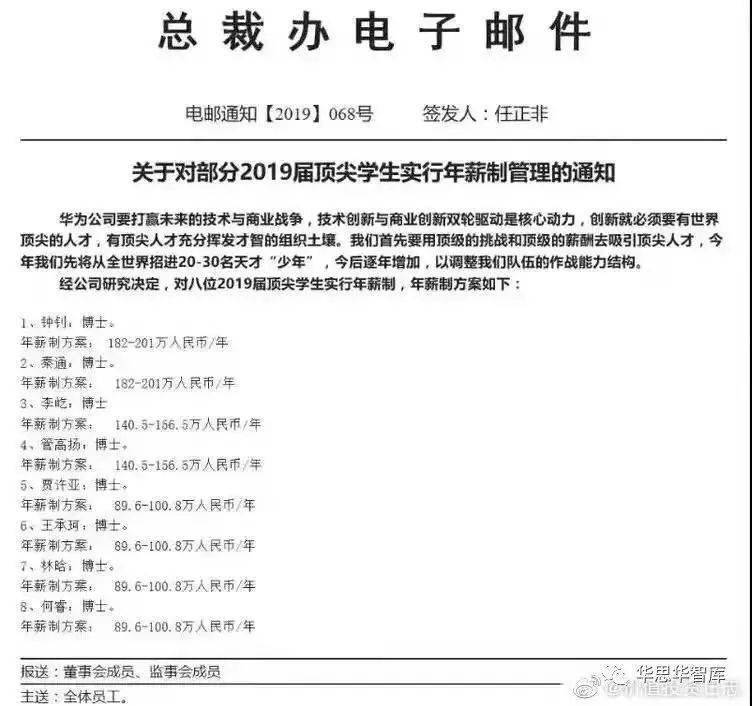 华为|女博士年薪156万入职华为！工资如何用，她这样回应