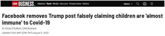 巨头|因包含新冠错误信息，脸书推特两大社交媒体巨头都禁了特朗普这段受访视频！