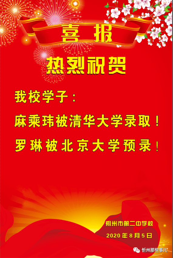 2020年朔州市高考排名_重磅!朔州市第二中学校2020高考喜报!