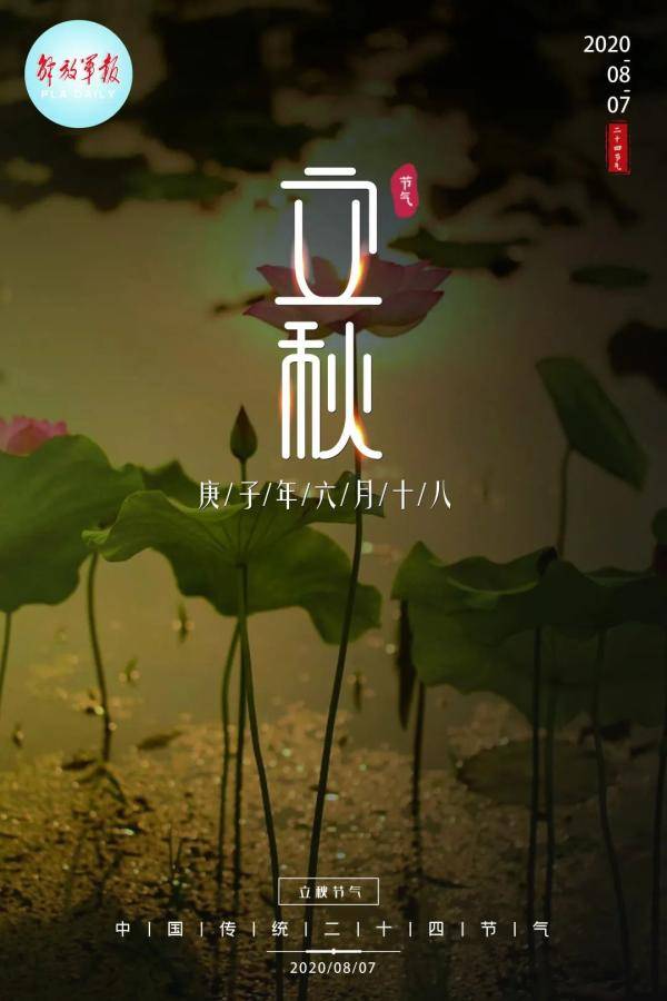 夏渐|海报 | 今日立秋