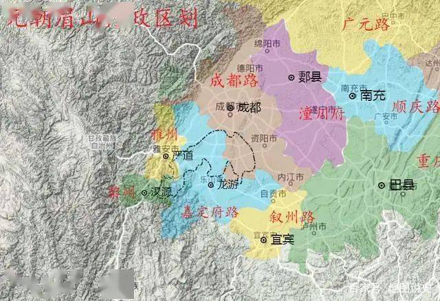 十四张四川眉山历朝行政区划图,先有彭山后有眉山