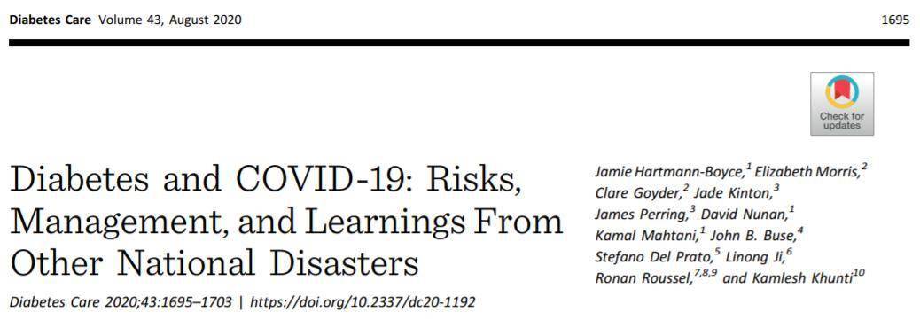 患者|如何减轻糖尿病合并COVID-19的疾病风险？