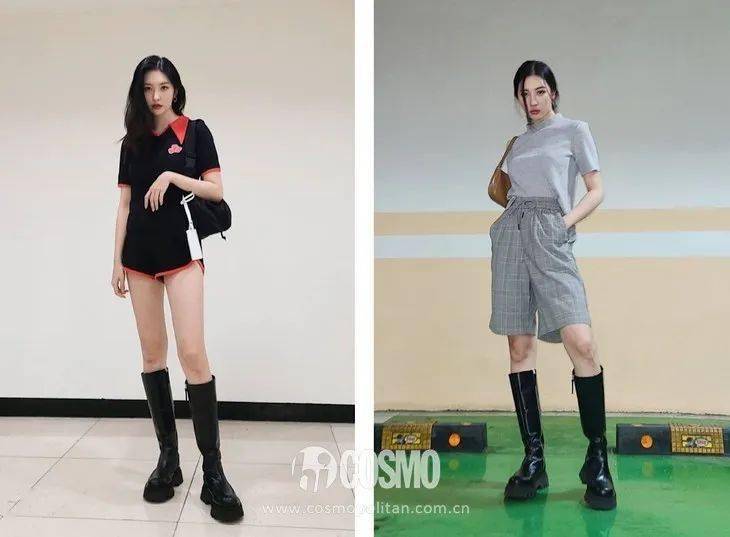 皮靴|时髦办 | 敢在夏天穿皮靴算什么,娜娜美岐的皮衣更带劲儿