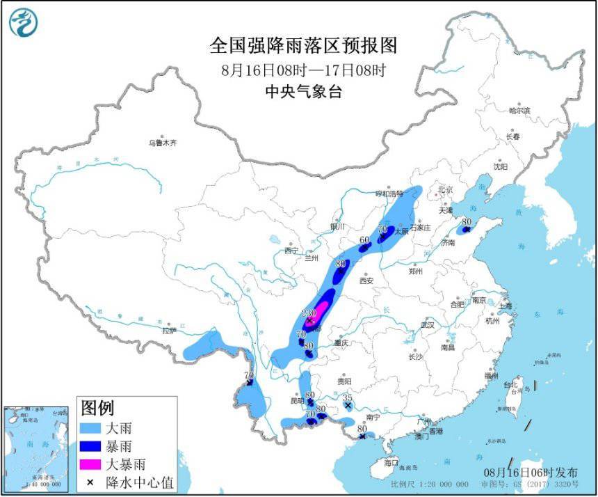 马昌|中央气象台：四川甘肃陕西等地有大到暴雨