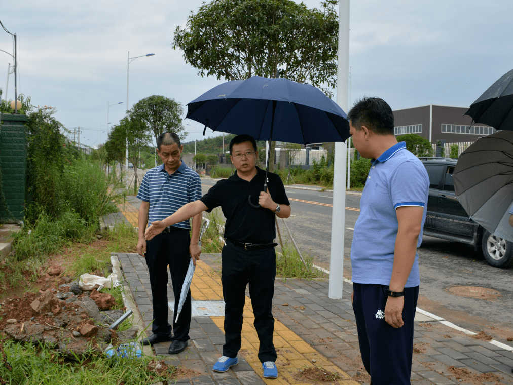 邹远骏到经开区察看灾情并指导防汛工作