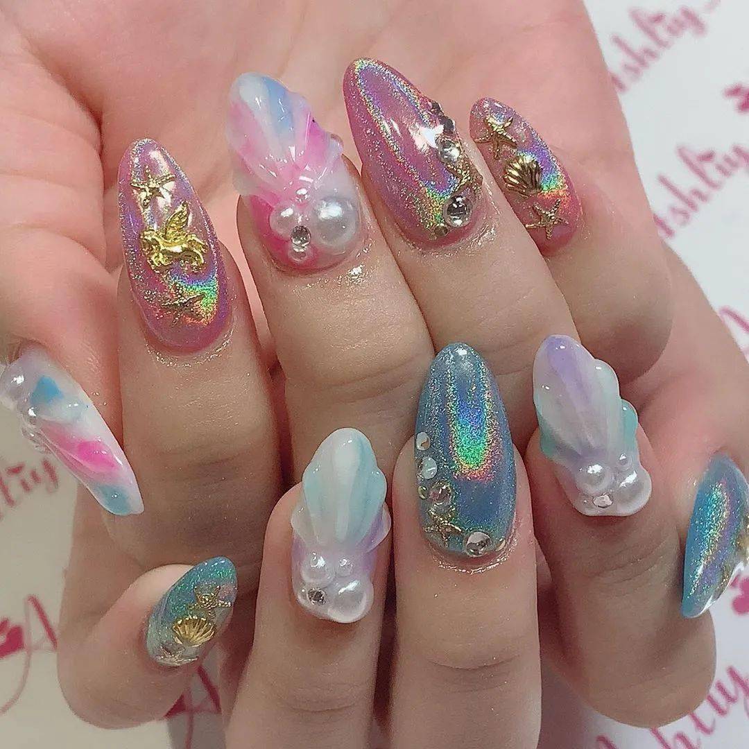 元素|每刻美丨50+例夏季美甲样板