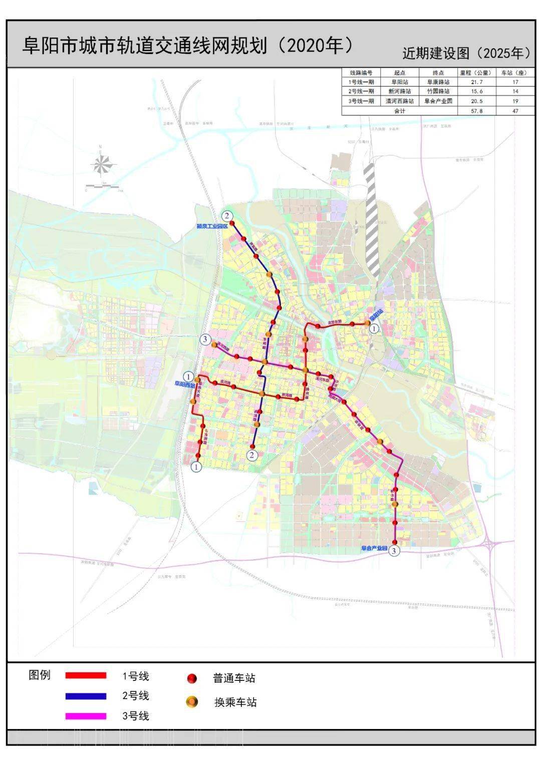 正在公示阜阳轨道交通规划5条线路哪条经过你家