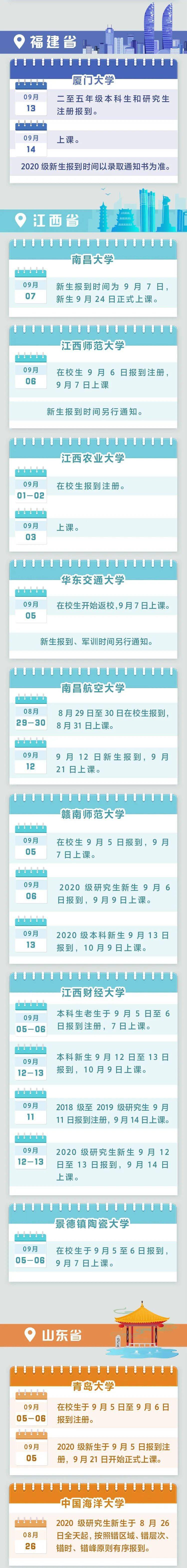 高校|这些高校，开学时间定了！