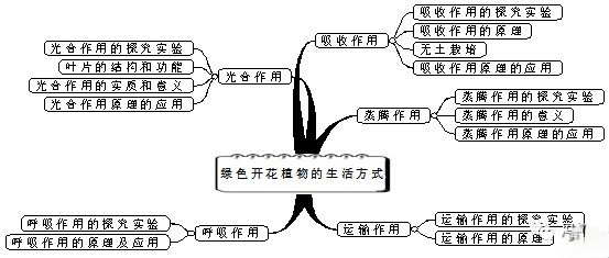 初中生物:七年级上册课本思维导图(暑期预习)