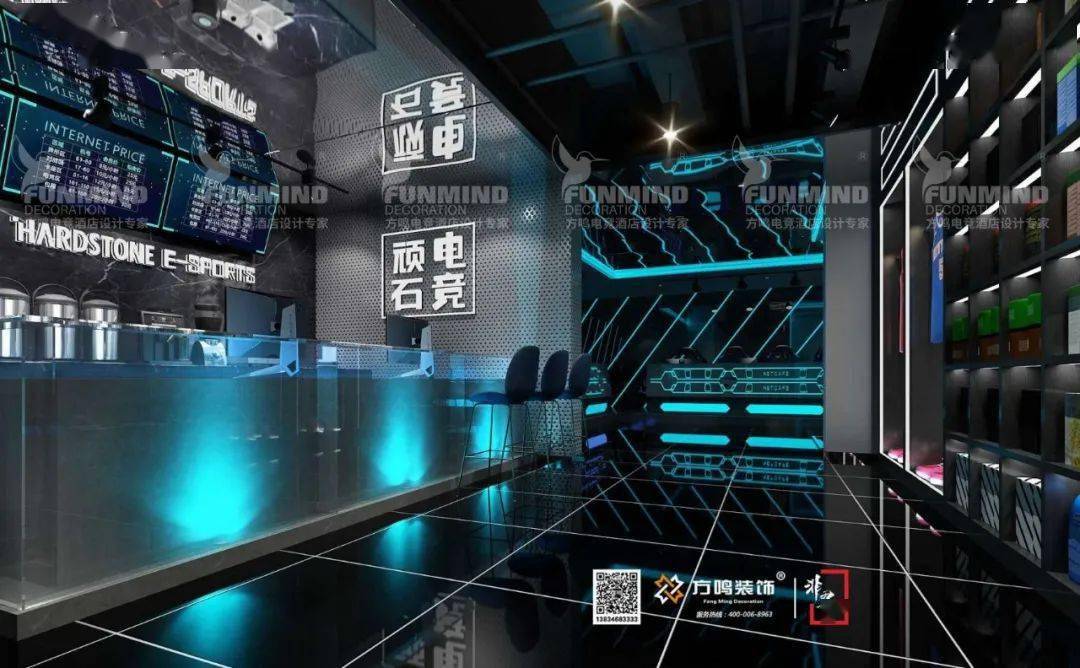 打造网红电竞馆篮球元素主题设计郑州顽石电竞馆