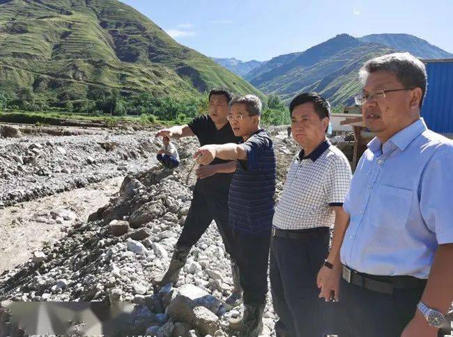 陈继军副厅长指导文县水利防汛救灾重建工作