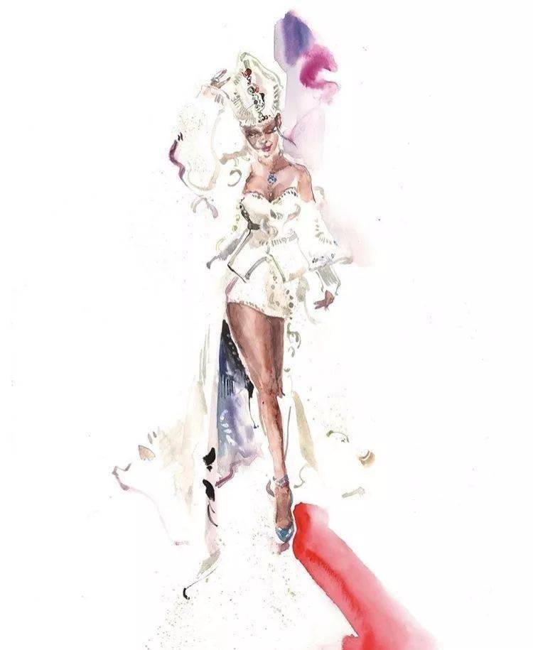 Chiu|超级仙美的绘画步骤分享！Ping-Yu Chiu助你水彩时装画更上一层楼！