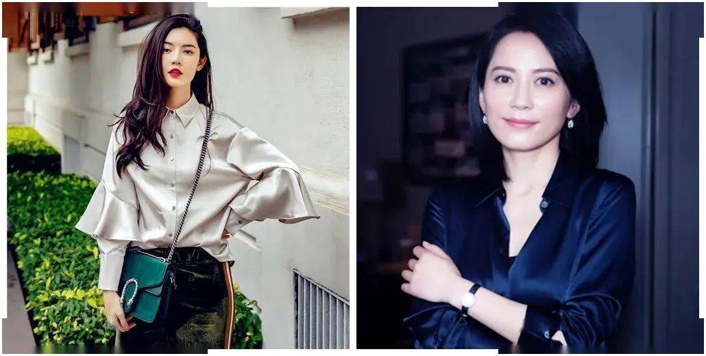 衬衣|《三十而已》顾佳、陈数都爱穿的丝感衬衣，竟然这么优雅又遮肉